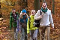 Familienurlauber des Jura Ferienhof im Herzen Bayerns können im Wald wandern